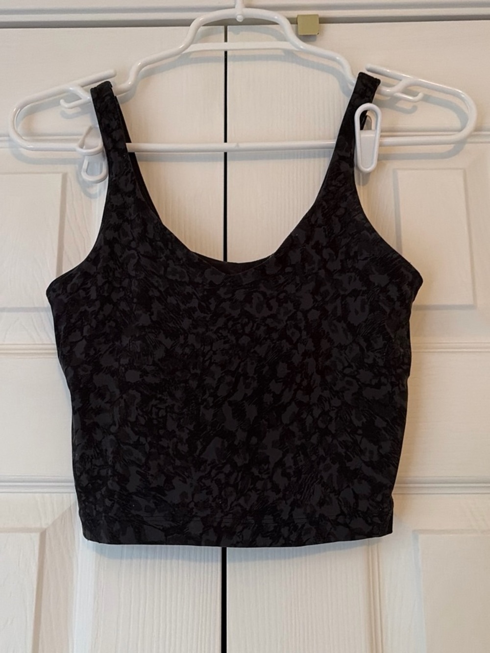 lululemon athletica Black  Camouflage Texture Cropped Align Tank